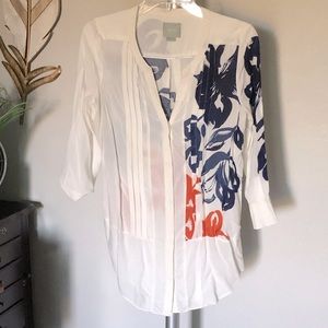 Semi Sheer 3/4 Blouse